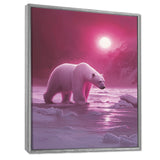 Polar Bear In The Midnight Sun - Bear Wall Decor
