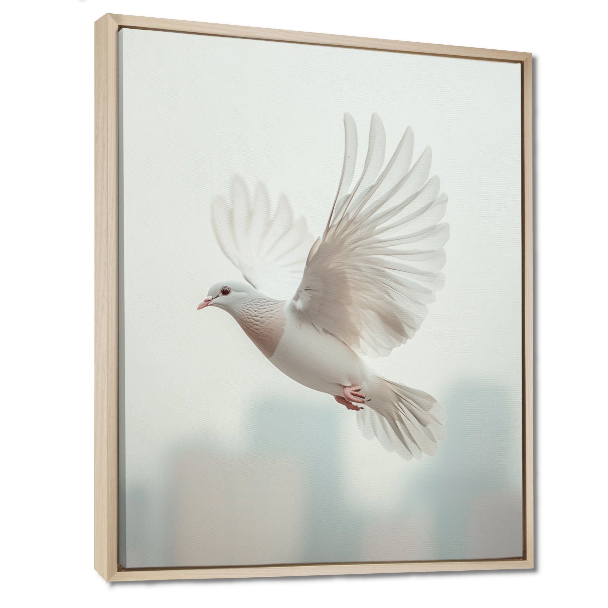 Columbidae Dove In The Urban Sky - Dove Home Decor Art