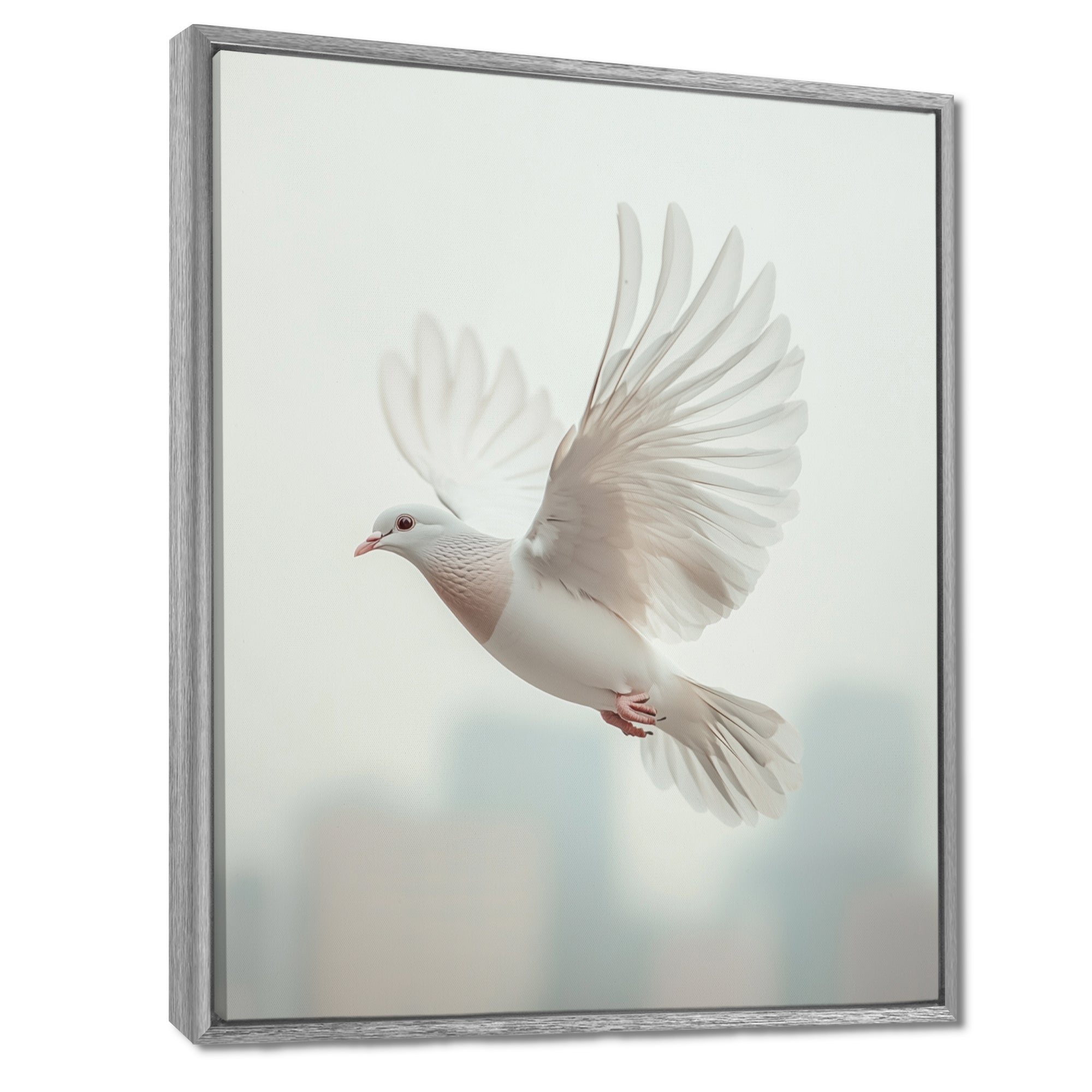 Columbidae Dove In The Urban Sky - Dove Home Decor Art