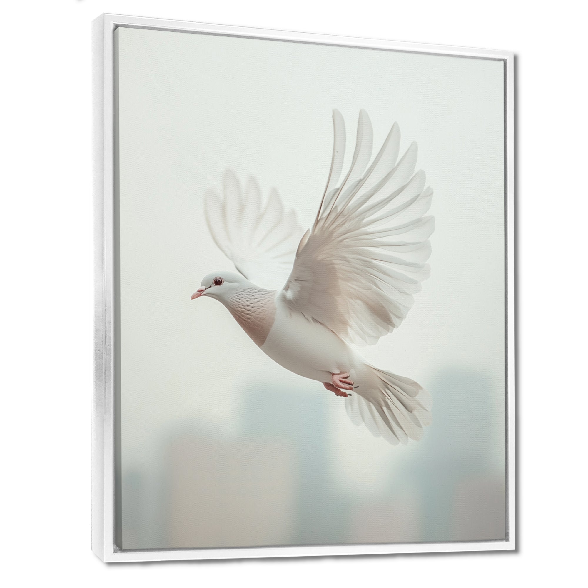 Columbidae Dove In The Urban Sky - Dove Home Decor Art