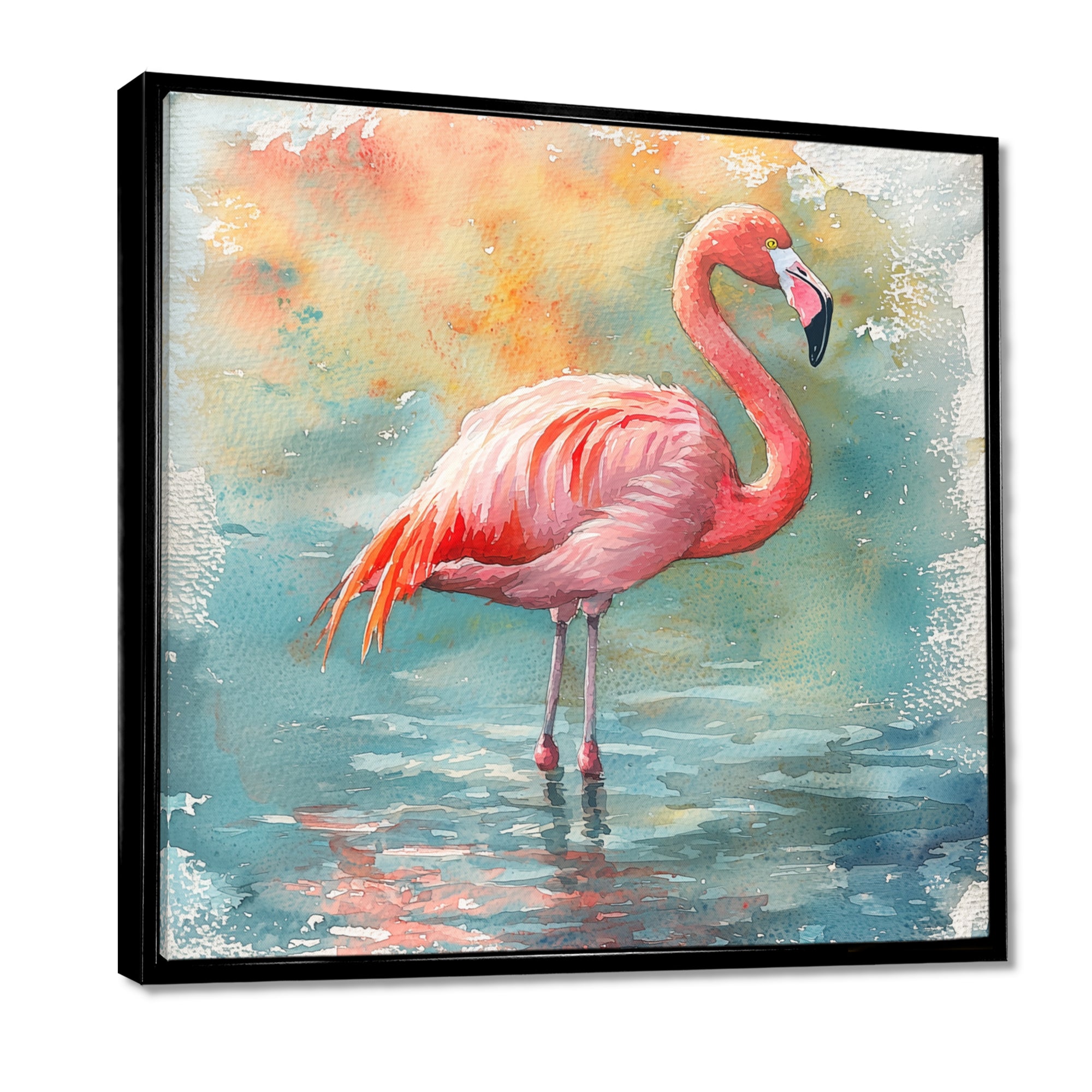 Flamingo Grace - Pink Bird Wall Art