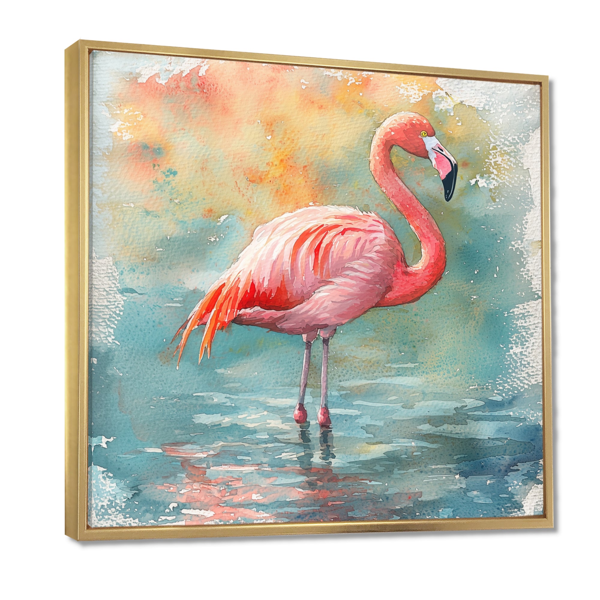 Flamingo Grace - Pink Bird Wall Art