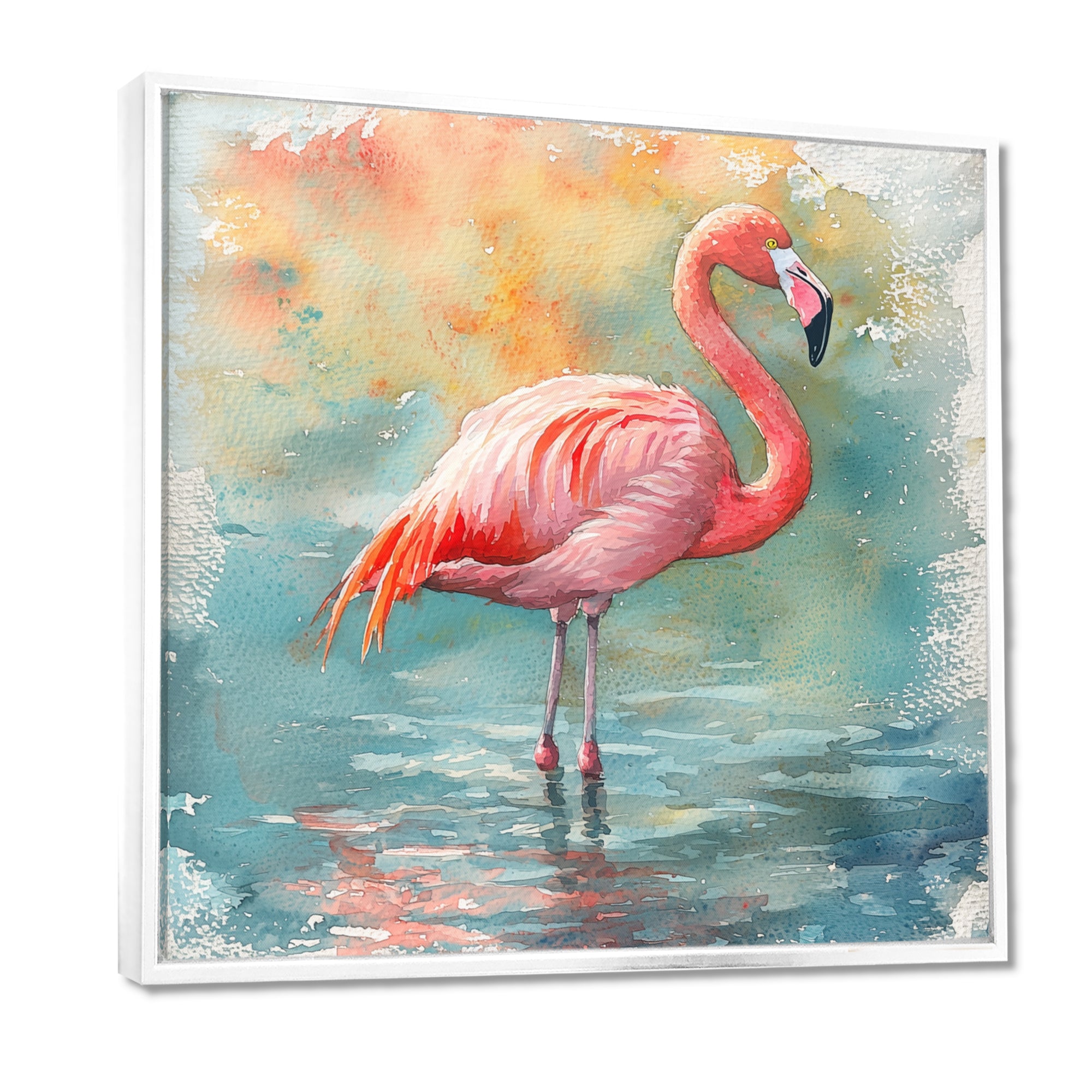 Flamingo Grace - Pink Bird Wall Art