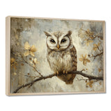 Gentle Owl In Winter - Owl Bedroom Wall Art