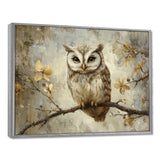 Gentle Owl In Winter - Owl Bedroom Wall Art