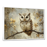 Gentle Owl In Winter - Owl Bedroom Wall Art