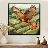 Eagle Hawk Over The Pasture - Bird Wall Art Prints