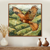 Eagle Hawk Over The Pasture - Bird Wall Art Prints