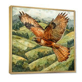 Eagle Hawk Over The Pasture - Bird Wall Art Prints