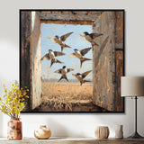 Abstract Bird Swallows In The Hayloft - Bird Wall Art Prints