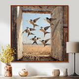 Abstract Bird Swallows In The Hayloft - Bird Wall Art Prints