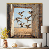 Abstract Bird Swallows In The Hayloft - Bird Wall Art Prints