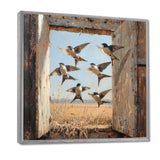 Abstract Bird Swallows In The Hayloft - Bird Wall Art Prints