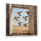 Abstract Bird Swallows In The Hayloft - Bird Wall Art Prints