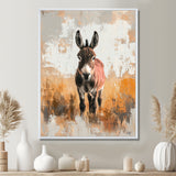Minimalism Donkey Portrait Guardian Of The Hills - Donkey Wall Decor