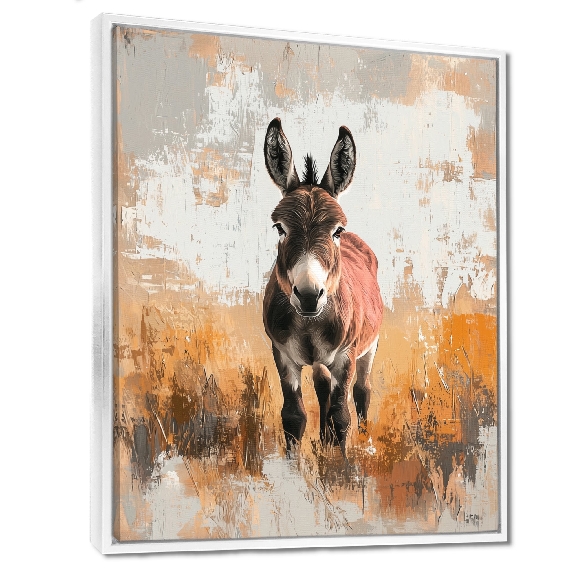 Minimalism Donkey Portrait Guardian Of The Hills - Donkey Wall Decor