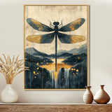 Dragon Whisper Of The Marsh - Dragonfly Canvas Wall Art