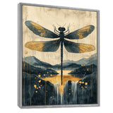 Dragon Whisper Of The Marsh - Dragonfly Canvas Wall Art