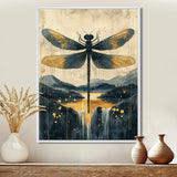 Dragon Whisper Of The Marsh - Dragonfly Canvas Wall Art