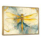 Yellow Dragon Fly Flight Of Elegance - Dragonfly Wall Decor