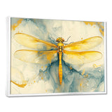 Yellow Dragon Fly Flight Of Elegance - Dragonfly Wall Decor