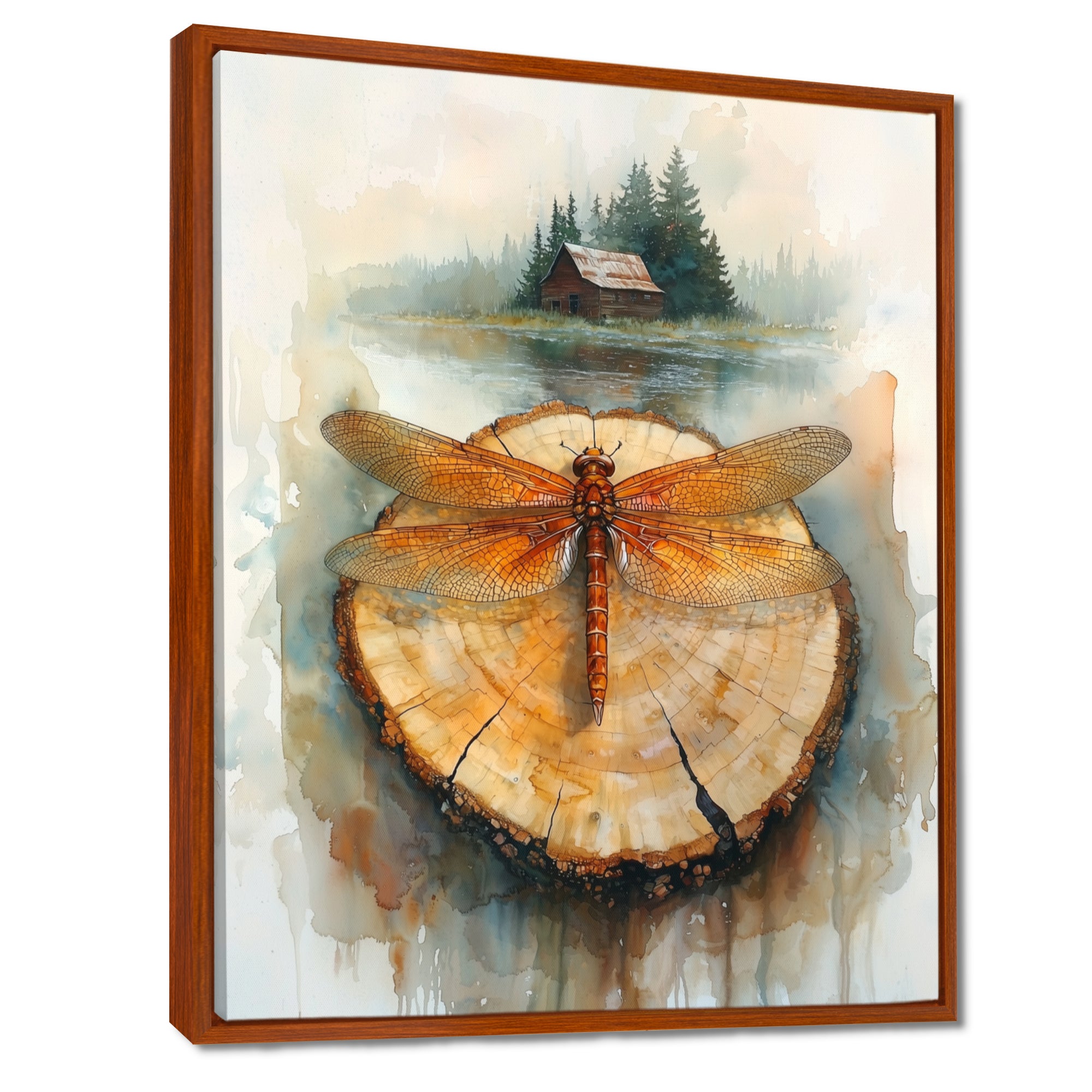 Dragonfly Lake At The Barn On Slide - Dragonfly Wall Decor