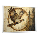 Large Eagle In Forest Flight Of The Hunter - Eagle Bedroom Wall Art