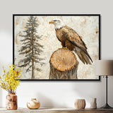 Eagle Spirit Of The Wind In Forest - Eagle Canvas Wall Art