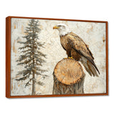 Eagle Spirit Of The Wind In Forest - Eagle Canvas Wall Art