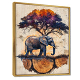 Elephant Under The Baobab Tree - Elephant Wall Art Prints
