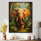 Elephant In The Tropical Rainforest - Elephant Wall Decor