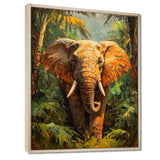 Elephant In The Tropical Rainforest - Elephant Wall Decor