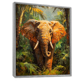 Elephant In The Tropical Rainforest - Elephant Wall Decor