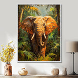 Elephant In The Tropical Rainforest - Elephant Wall Decor