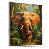 Elephant In The Tropical Rainforest - Elephant Wall Decor