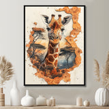 Giraffe Gentle Giant Of Africa - Giraffe Large Canvas Wall Art