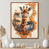 Giraffe Gentle Giant Of Africa - Giraffe Large Canvas Wall Art