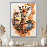 Giraffe Gentle Giant Of Africa - Giraffe Large Canvas Wall Art