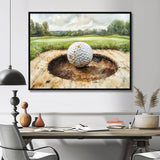 Chasing The Pin Golf Landscape I - Golf Canvas Wall Art
