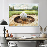 Chasing The Pin Golf Landscape I - Golf Canvas Wall Art