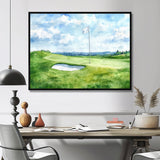Golf Course Champions Horizon
 I - Golf Canvas Wall Art