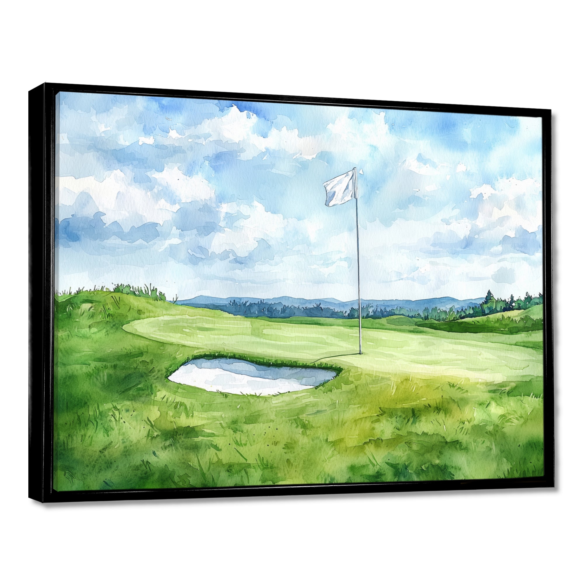 Golf Course Champions Horizon
 I - Golf Canvas Wall Art
