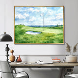 Golf Course Champions Horizon
 I - Golf Canvas Wall Art