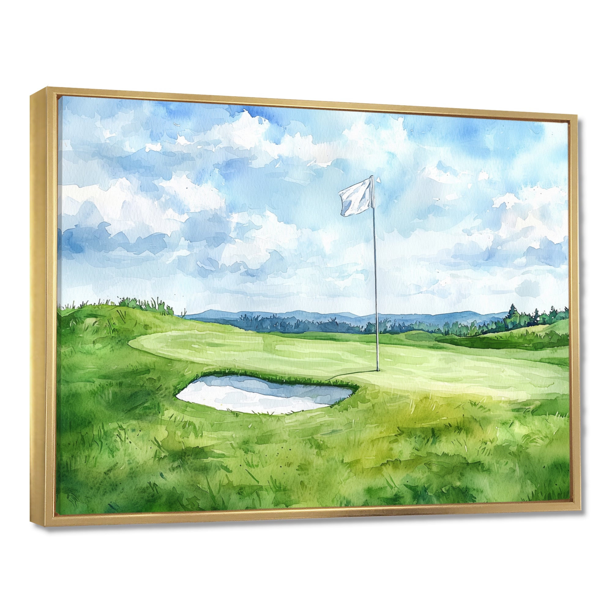 Golf Course Champions Horizon
 I - Golf Canvas Wall Art