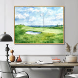 Golf Course Champions Horizon
 I - Golf Canvas Wall Art