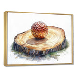 Golf Ball Practice Wood Slide - Golf Canvas Wall Art