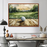 Greens And Dreams Golf Practice Landscape I - Golf Canvas Wall Art