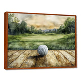 Greens And Dreams Golf Practice Landscape I - Golf Canvas Wall Art