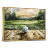 Greens And Dreams Golf Practice Landscape I - Golf Canvas Wall Art