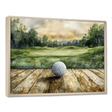 Greens And Dreams Golf Practice Landscape I - Golf Canvas Wall Art